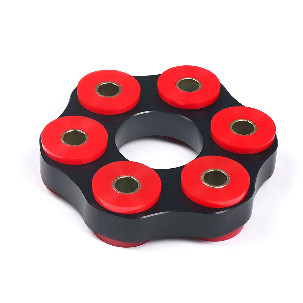 Red polyurethane and aluminium BMW drive shaft connecting plate bracket for E46 E36 E30 models