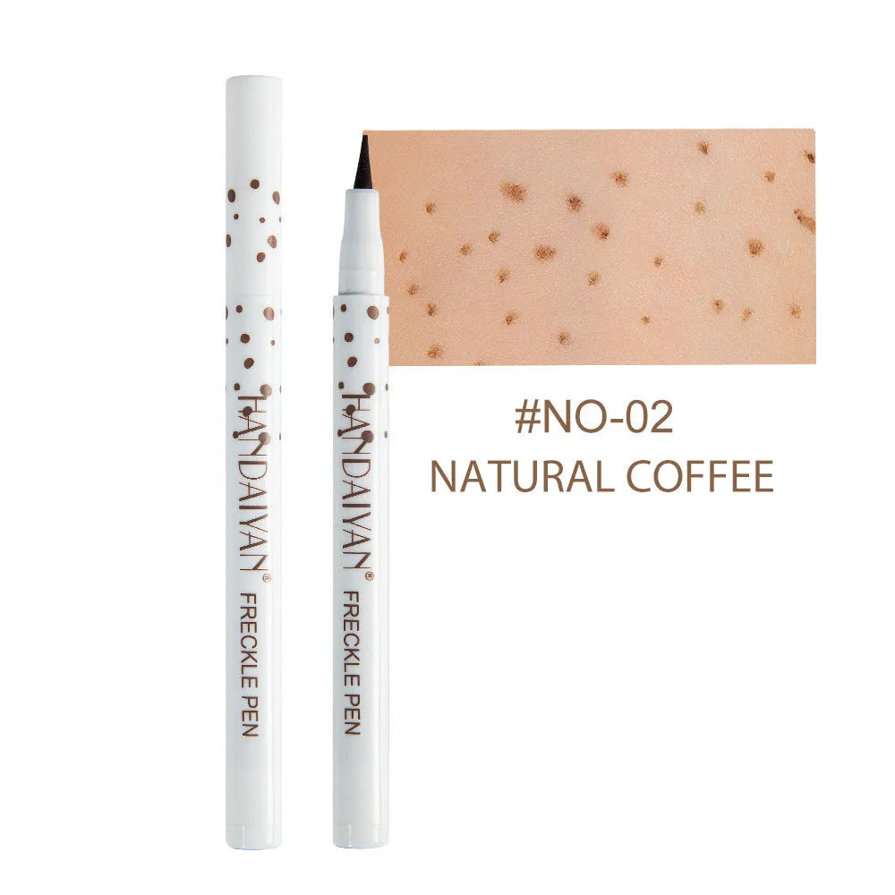 Dark brown freckle pen cosmetic marker for natural face and body makeup