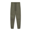 Men's loose grey quick-dry fitness trousers with ankle-tied cuffs for running and gym workouts