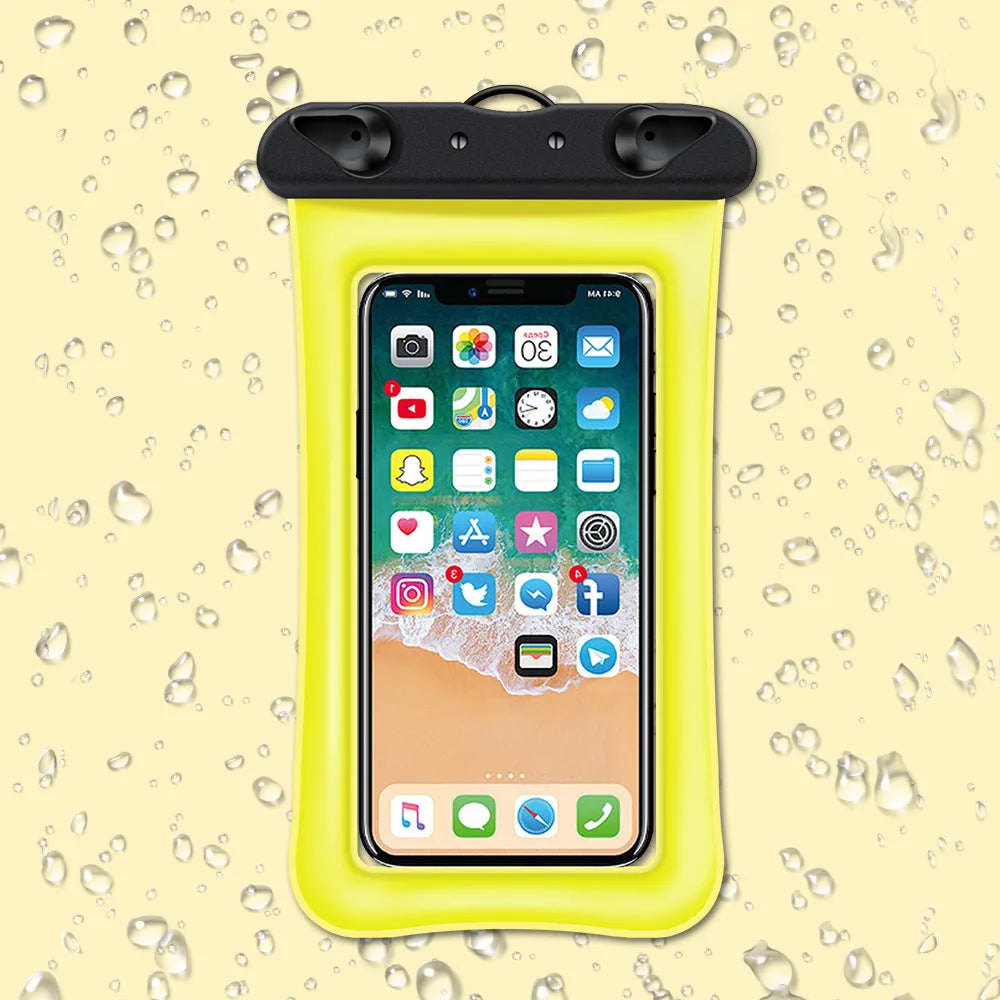 Waterproof phone pouch with 45cm rope in various colour options