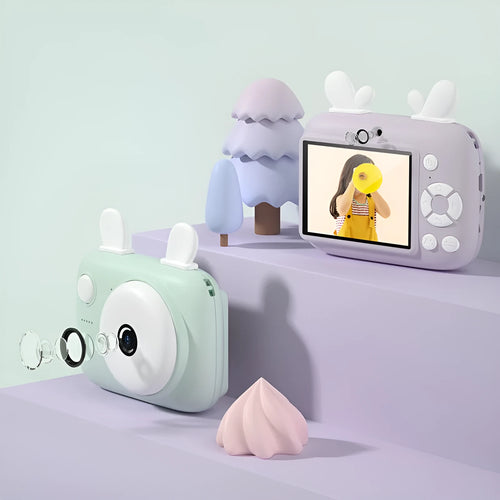 A2 Kids Digital Camera in macaron colours with 2.4-inch screen and dual 40MP lenses.