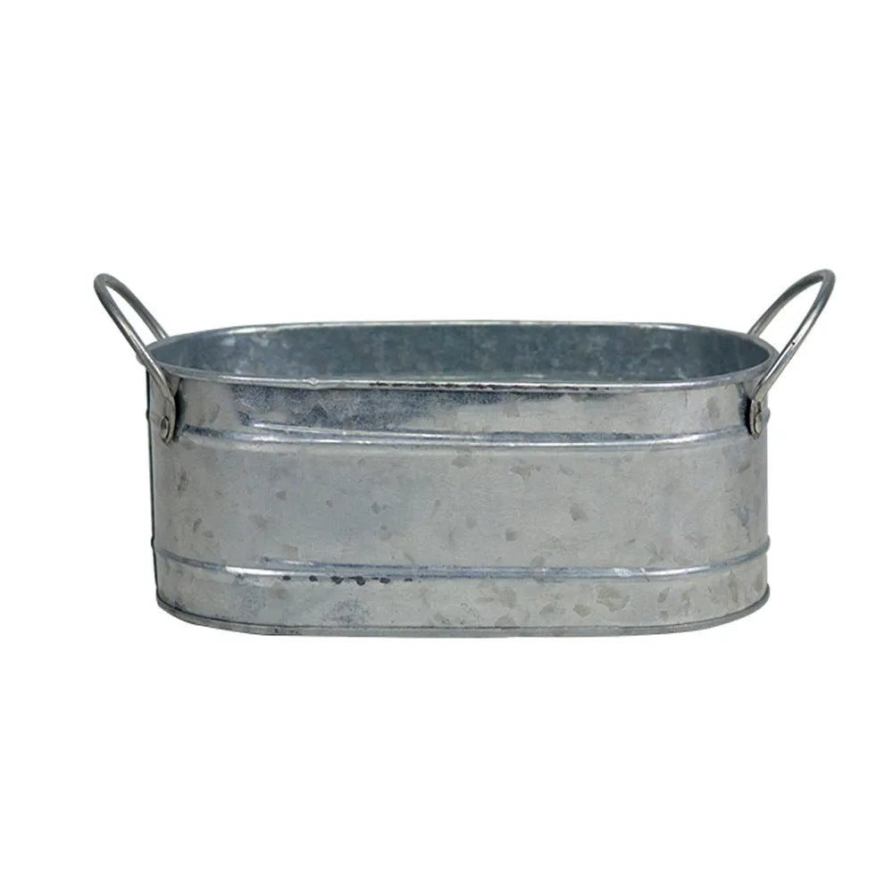 Iron sheet desktop flowerpot for succulent and herb planting