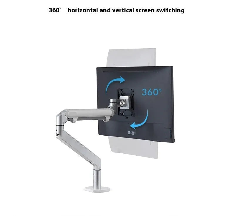 Silver aluminium laptop stand with hover design showing air gap underneath for cooling