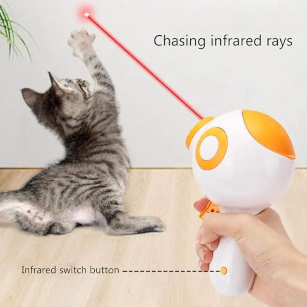 Green orange pink dog treat launcher toy food dispenser for training and interactive pet play