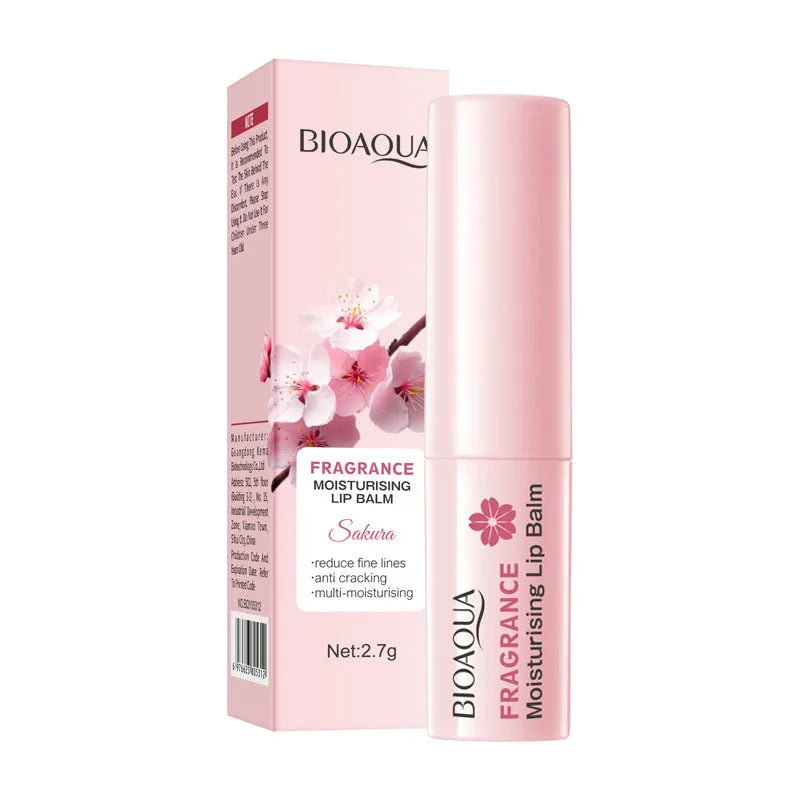 Moisturising anti-chapped lipstick tube in variant shades including marigold, watermelon, and milk.