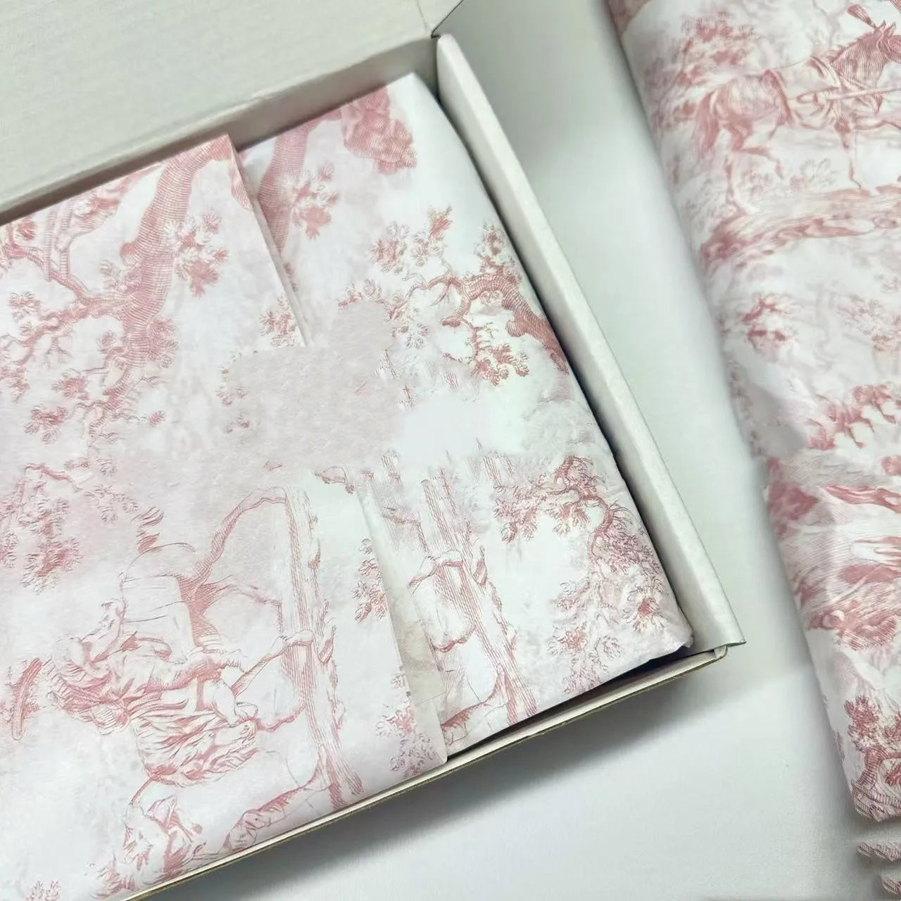 Sheet of French MG tissue paper in pink purple colour measuring 50x70cm for retro gift wrapping
