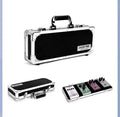 Heavy-duty black aviation flight case for T-EC8 trumpet with aluminium corner reinforcements.
