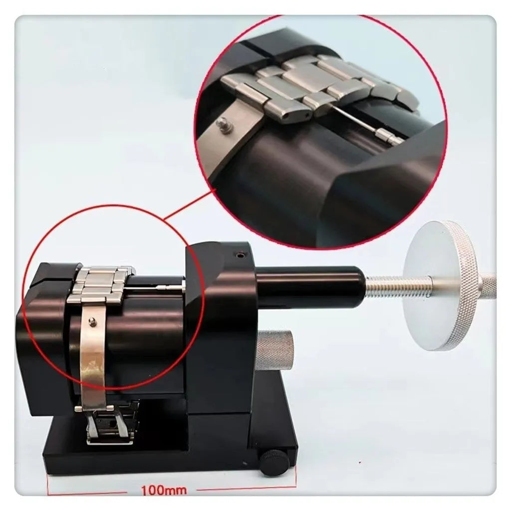Alloy steel watch strap removal machine tool for watch repair.