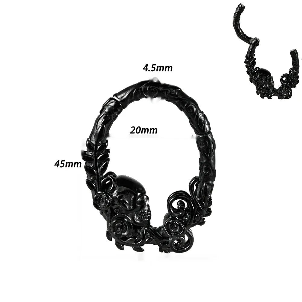 Copper geometric sharp cone round magnet ear extenders on display, showing magnetic clasp and one of eight style variations.
