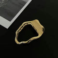 Zinc alloy hair barrettes in geometric shapes with gold and silver polished finishes
