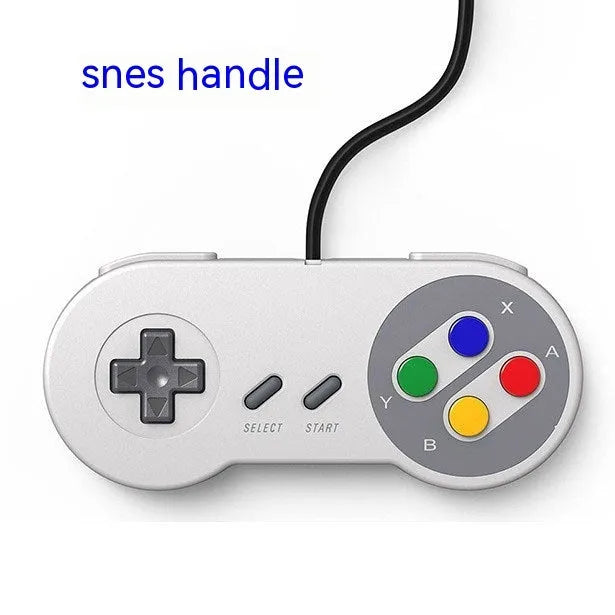 Super ConsoleX BoxArcade wired USB game controller showing SNES and AC original handle design options