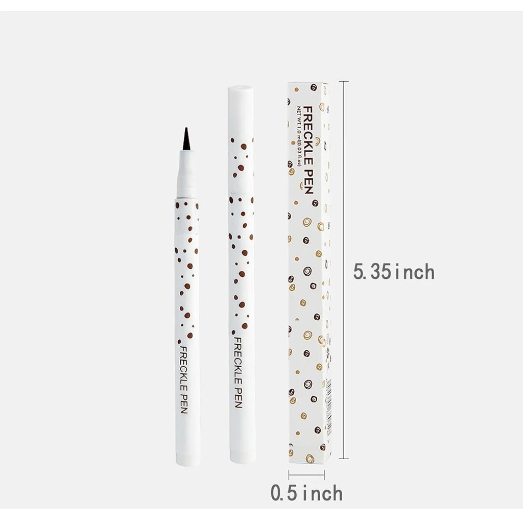 Dark brown freckle pen cosmetic marker for natural face and body makeup