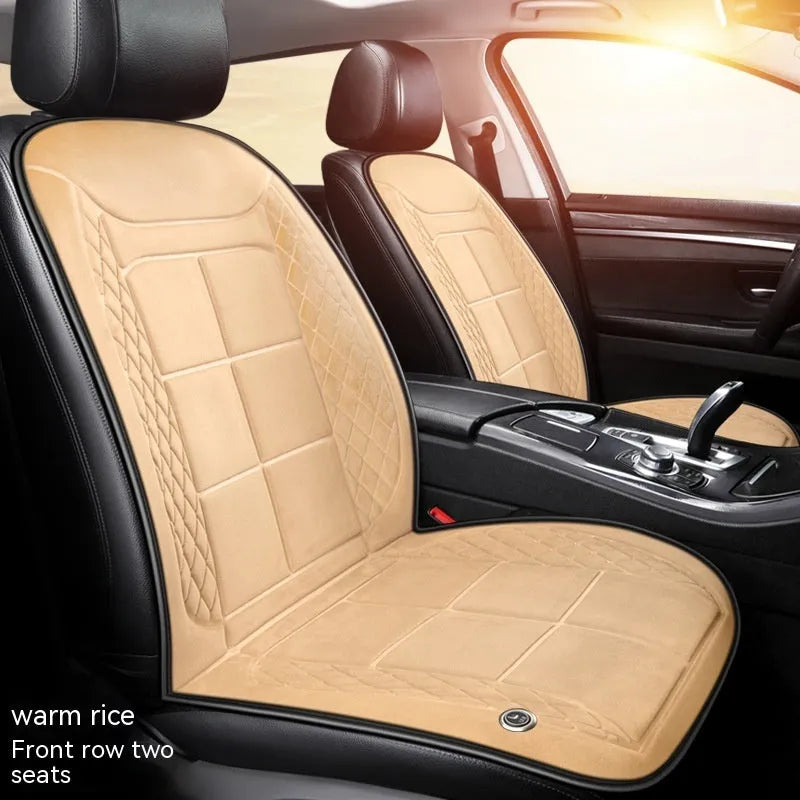 Car heated cushion with automatic heating function for winter use in vehicle