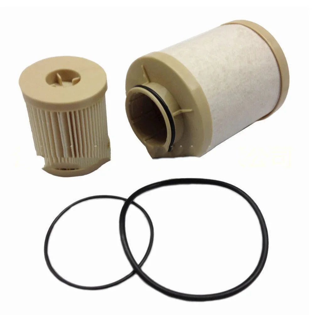 FD4616 diesel fuel filter for Ford F350 F550 F750 and 6.0L engine trucks showing dimensions