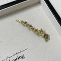 Gold Korean-style alloy hair barrettes with broken clip and star decoration.