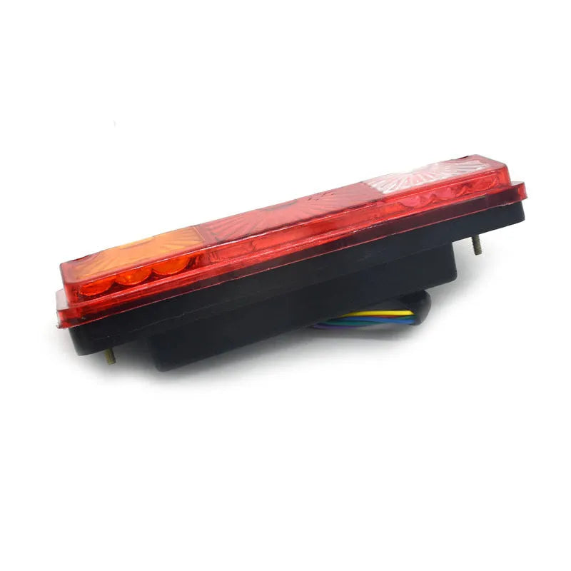Black semi-closed taillight for electric tricycles with 200x70mm housing