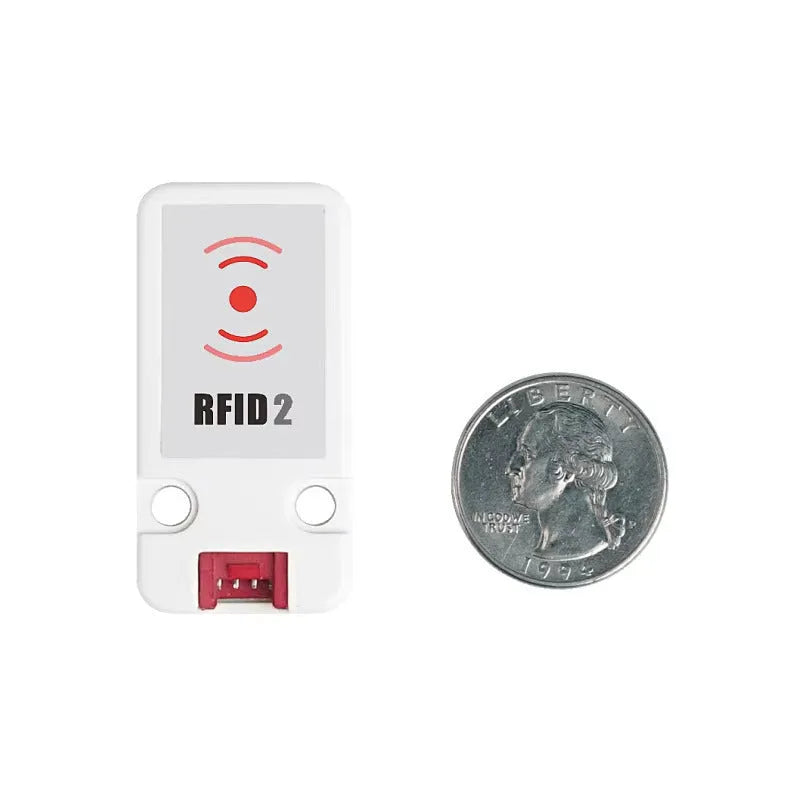 WS1850S RFID sensor module on a white background with an HY2.0-4P connection cable.
