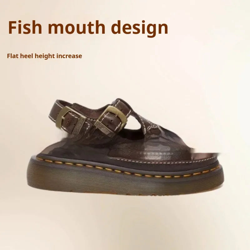 Men's black embroidered beach sandals with floral pattern on flat heel PU construction
