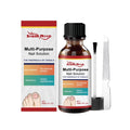 30ml bottle of tea tree oil nail care solution with herbal ingredients and included nail file