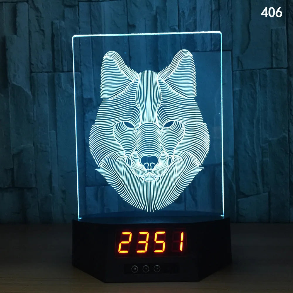 3D dolphin design LED night light with wireless charging surface and remote control