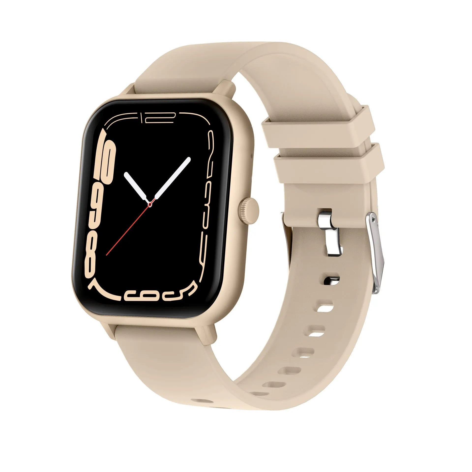 Bluetooth smart watch with heart rate monitoring and AI voice control in multiple colour options