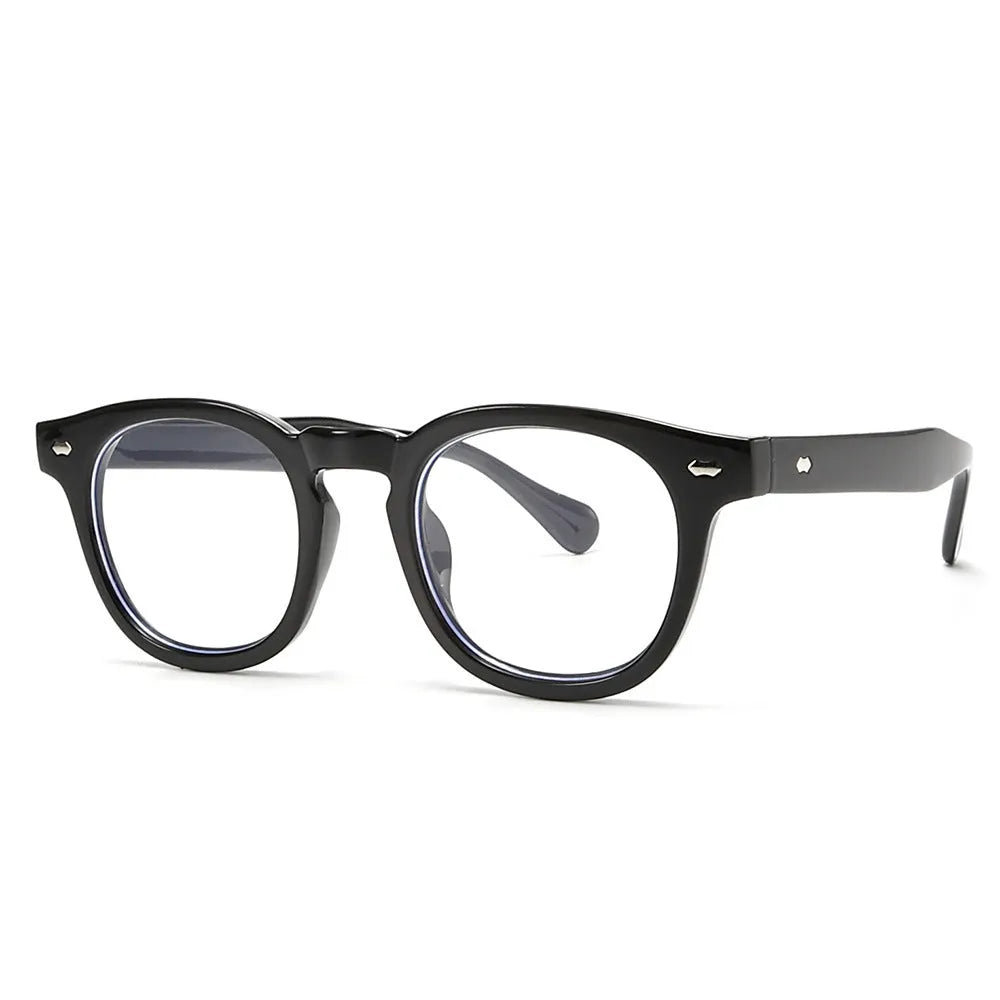 Simple round rim vintage style plastic sunglasses for sun protection with multiple frame and lens colour options