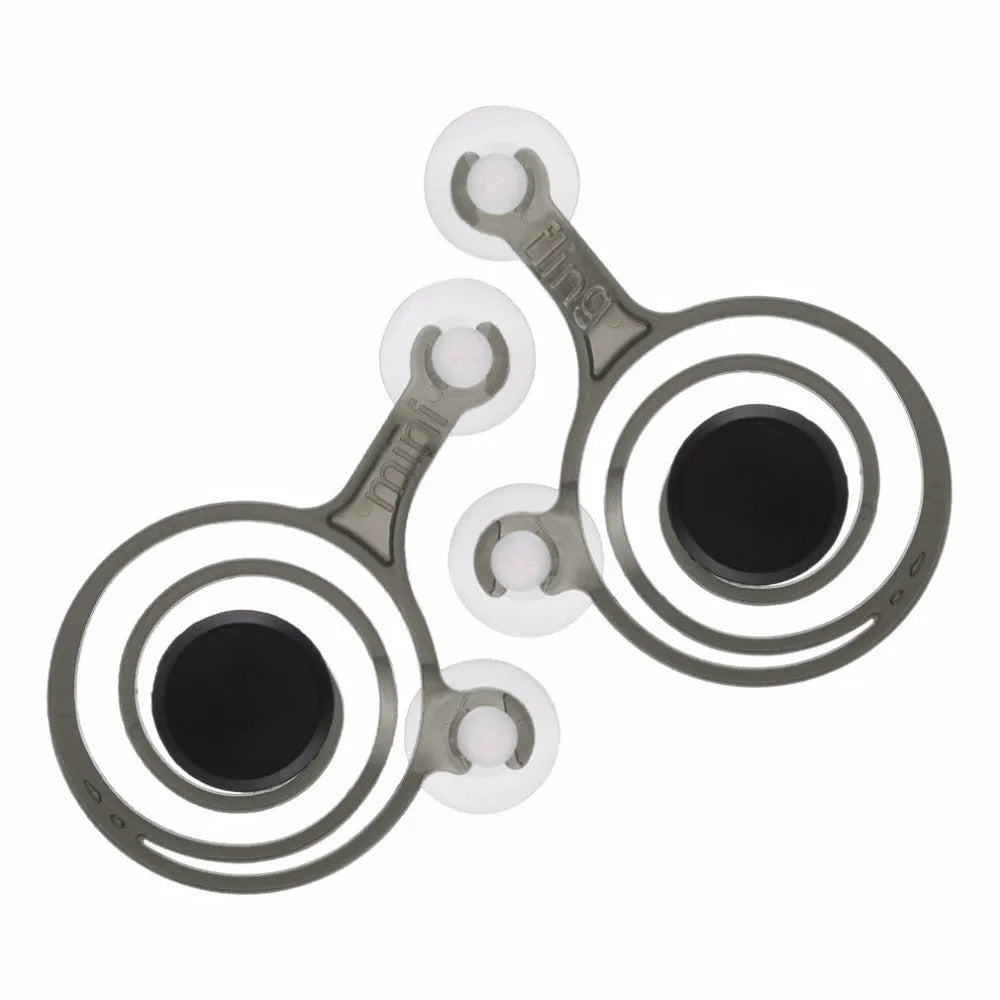 Pair of clear and black universal mini joysticks for mobile phone touch screens