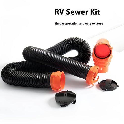 90 degree rotary elbow joint sewage hose shown in 4.5 metre and 6 metre lengths