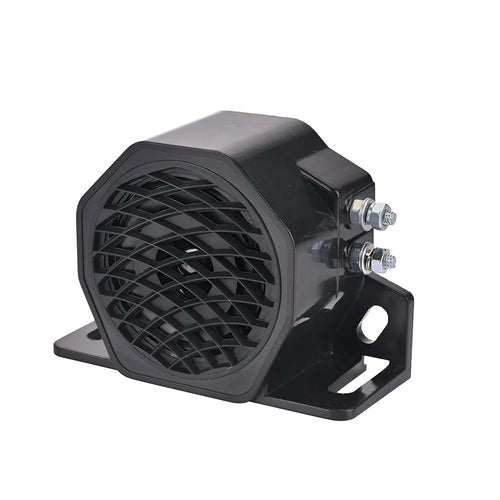 Black GQ-208A reversing horn for 12-80V vehicle systems with 105dB sound output