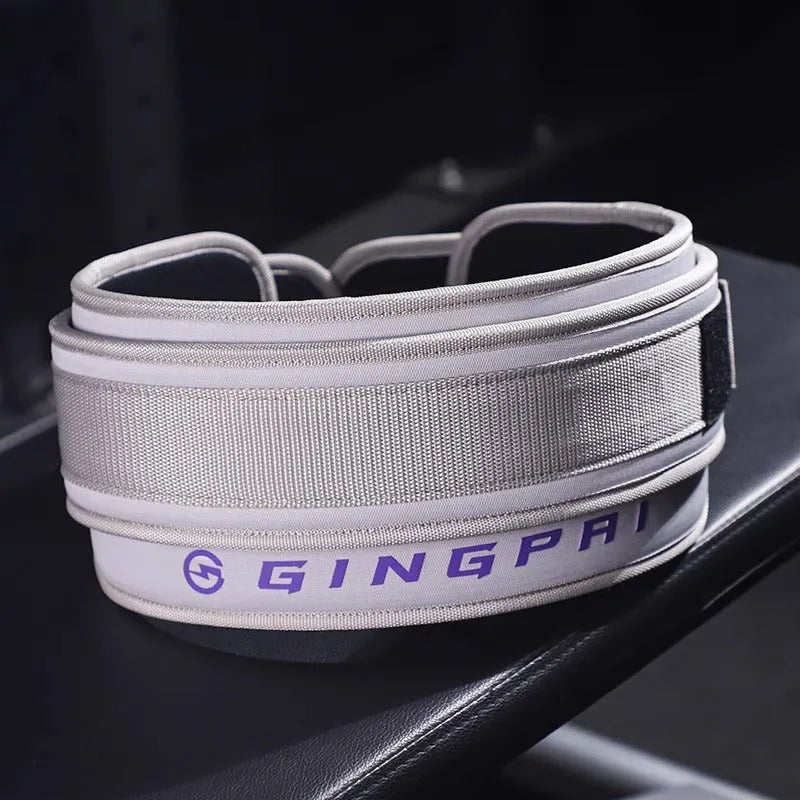 Powerlifting belt in multiple colours for abdominal support during squats, deadlifts, and bench press