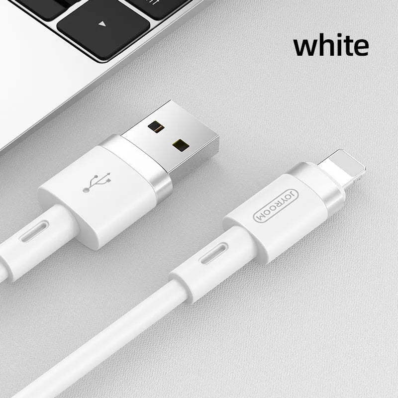 A 1.2-metre long USB Type-C charging cable shown in one of five colour options: Black, Purple, Red, White, or Yellow.