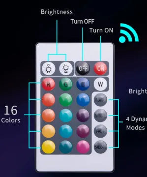 Remote control waterproof LED diving light for fish tanks with plastic housing