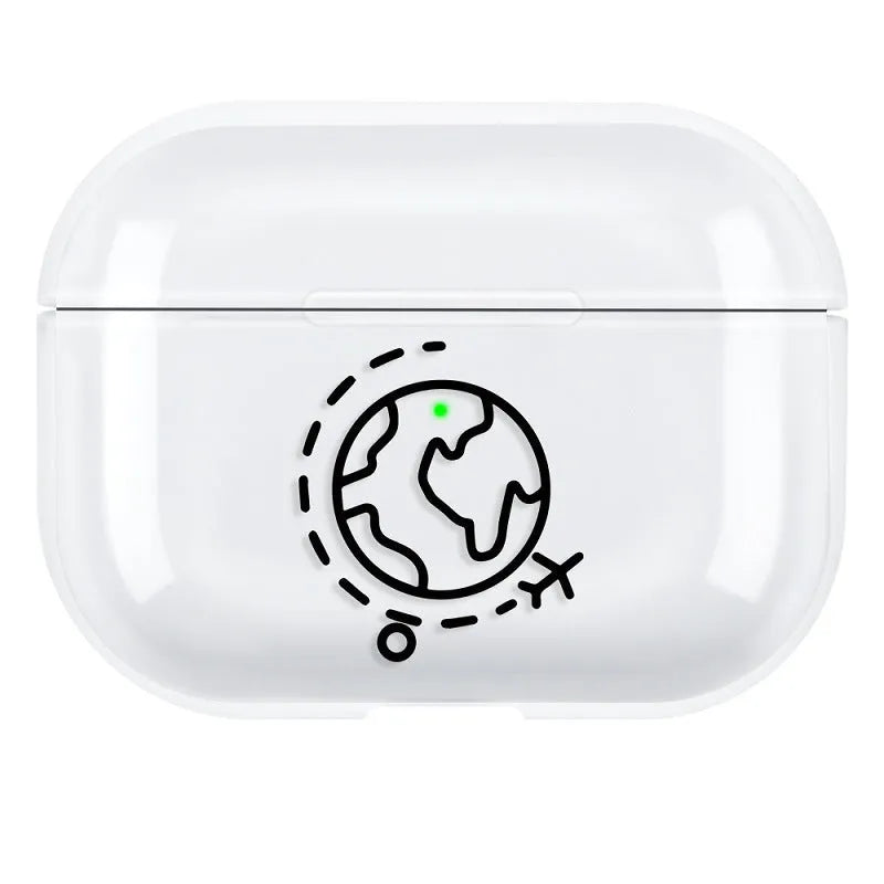 Polycarbonate solid colour protective back cover case for Apple AirPods Pro 3 wireless earphones.