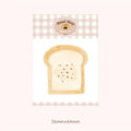 Pack of Food Bread Handbook Note Paper showing 30 sheets and back card in 85mm by 120mm size