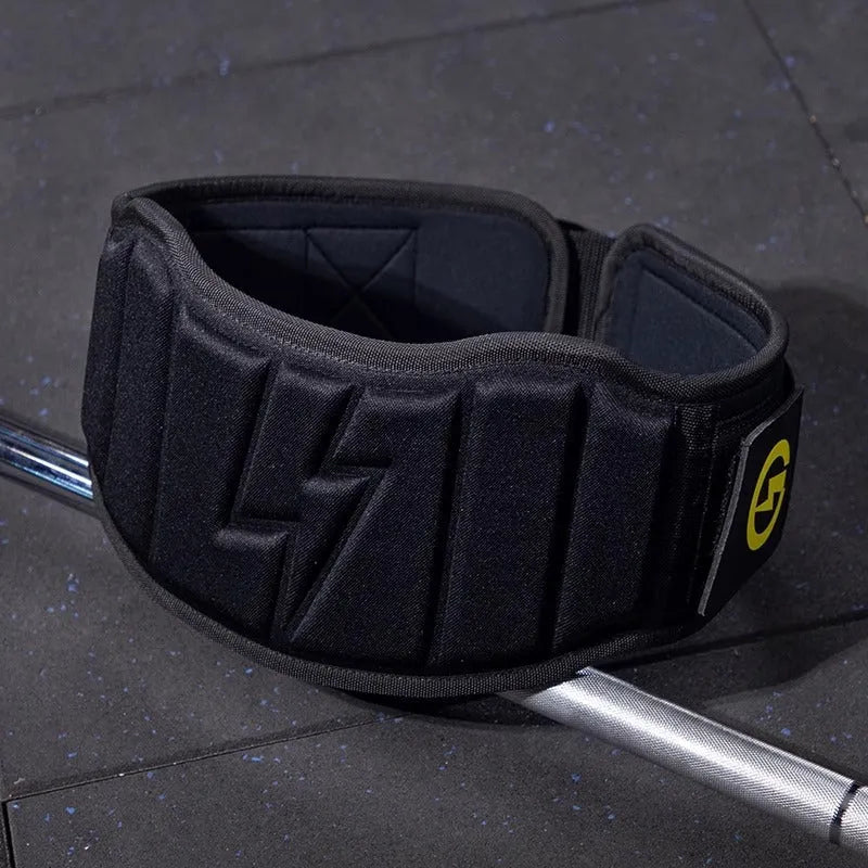 Powerlifting belt in multiple colours for abdominal support during squats, deadlifts, and bench press