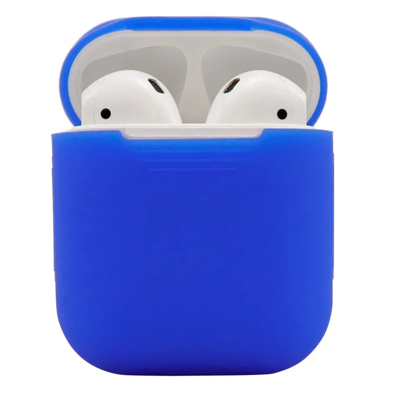 Silicone protective cover for Apple AirPods 2 wireless headphones in various colour options