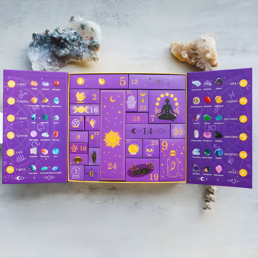 Crystal Halloween Countdown Gift Box paper decoration with 33.5cm width dimensions