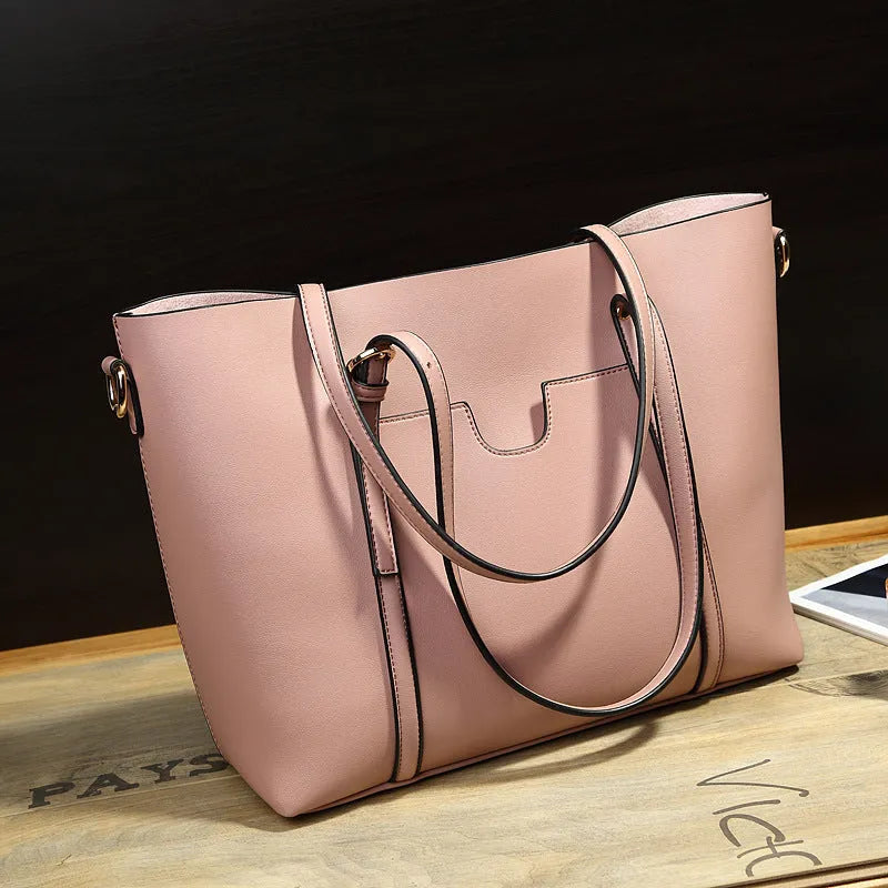 Retro messenger bag for women showing coffee colour option with A4 magazine for scale