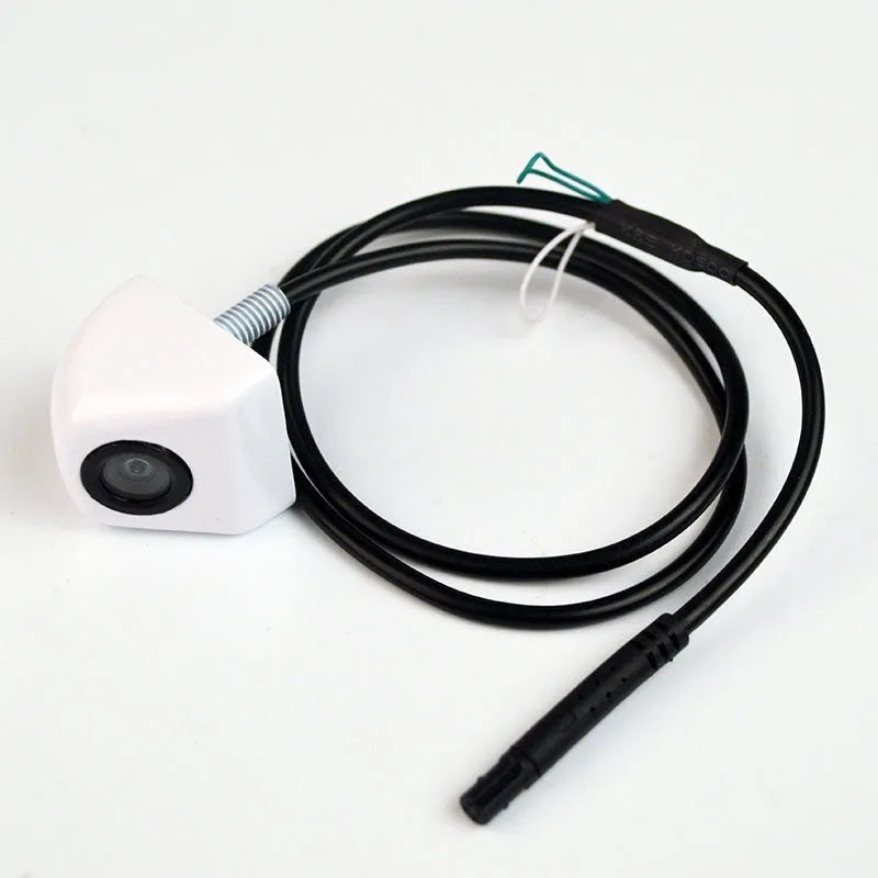Black screw plug-in HD car night vision waterproof rearview camera with metal shell