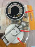 Telescopic folding car phone holder with magnetic dashboard mount in black or silver