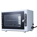 Silver mini UV steriliser unit with stainless steel interior for tool sanitisation
