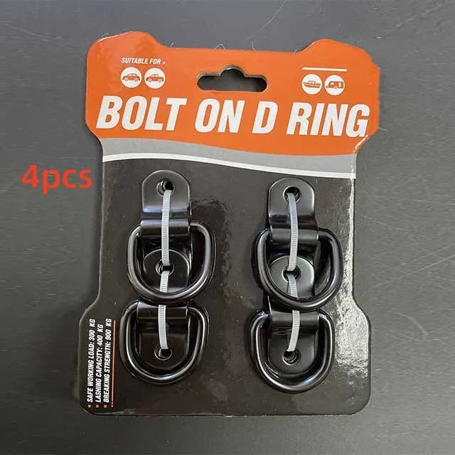 Black carbon steel galvanised pull ring floor hook for trucks