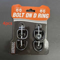 Black carbon steel galvanised pull ring floor hook for trucks