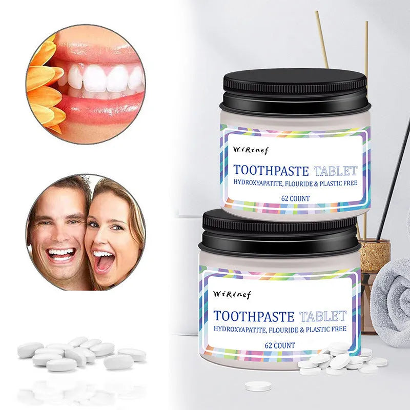 62 solid toothpaste tablets in TP19 flavour for portable oral care