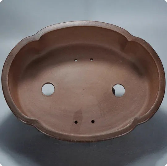 Purple clay classical flower pot with 50x39x16 cm dimensions for floor or tabletop gardening