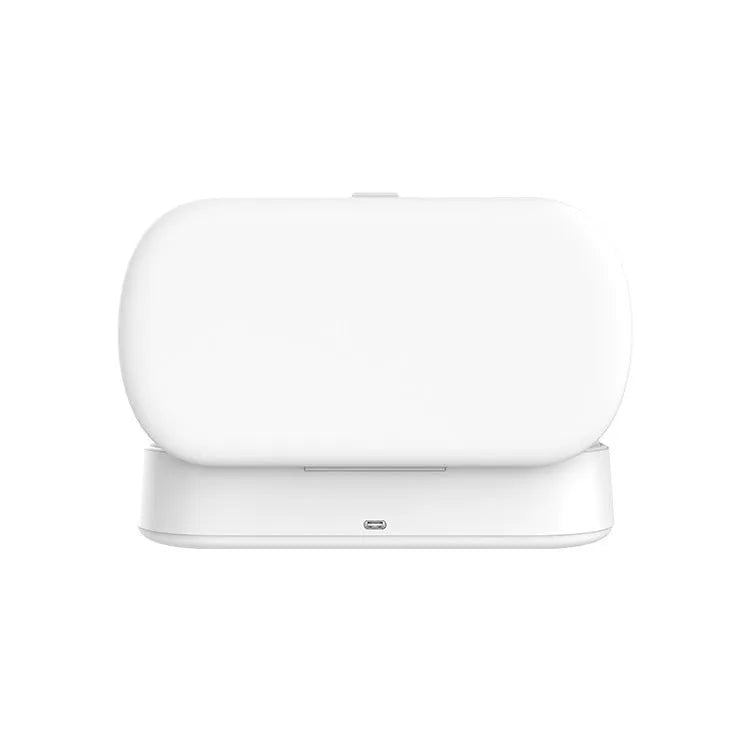 White ABS plastic wireless UV steriliser box with aromatherapy function for phones and small items