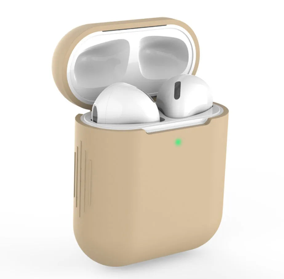 Silicone protective cover for Apple AirPods 2 wireless headphones in various colour options