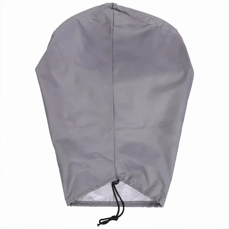 Grey waterproof drawstring cover for electric vehicle charging connector