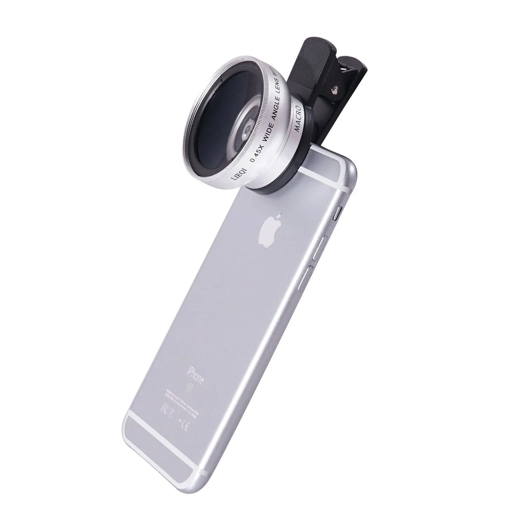 LIEQI See 0.45X wide-angle and macro external lens for mobile phones in four colour options.