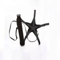 Black football juggling belt with rotating mechanism for ball control training